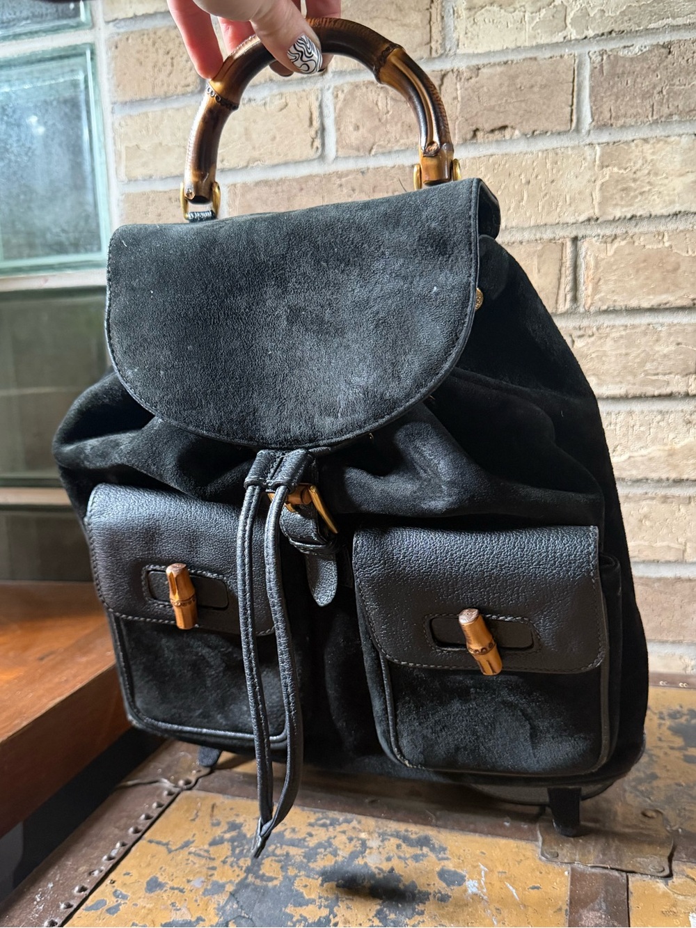 Vintage Gucci Leather Backpack